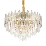 Подвесная люстра Omnilux Riposto OML-71713-12 (220V, хрусталь, на цепи, круглые)