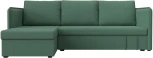 Диван угловой Слим левый угол (Зеленый/Рогожка) Лига Диванов арт.121151L