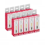 Лампочка светодиодная филаментная прозрачная свеча E14 11W Thomson Candle TH-B2371