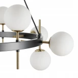 Подвесная люстра MyFar Robert MR2331-12P (220V, на тросе, шарики, круглые)