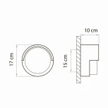 Настенный светильник уличный Lightstar Paletto 382193