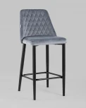 Стул полубарный Stool Group Диего велюр серый УТ000025314