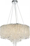 Подвесная люстра (12051/12P Chrome) Indigo Giulietta V000600 (220V, хрусталь, подвески, на тросе, круглые)
