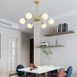 Потолочная люстра на штанге Arte Milano Neapol-71069 273802/6 GD (220V, шар)