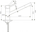 Смеситель Omoikiri Aogashima BN для кухонной мойки