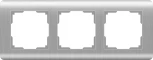 Рамка на 3 поста Stream (серебряный) Werkel W0032106 (a051277)