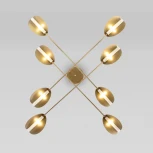 Потолочная люстра Wi-Fi на штанге Eurosvet Grazia 70148/8 (220V, управление смартфоном, голосовое управление, умный дом - Minimir Home, Алиса, Маруся, Салют)