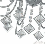 Подвесная люстра Arte Milano AM342101 342101/6 CR (220V, подвески, на цепи, подсвечник, свеча)