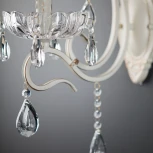 Бра Eurosvet 12205 12205/1 белый (хрусталь Strotskis, подвески, подсвечник, свеча)