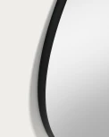 Настенное зеркало La Forma (ex Julia Grup) Anera (Черный/ Металл,Сталь,Стекло,МДФ)