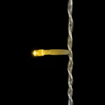 Гирлянда Бахрома 3,1 x 0,5 м Тепло-Белая с Мерцанием Белого Диода 220В, 150 LED, Провод Прозрачный ПВХ, IP54