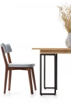 Стул R-Home Франк Грей /Темный орех