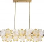 Подвесная люстра на штанге ST Luce Tender SL6240.203.08 золотистый/Прозрачный, январный E14 8*60W TENDER (220V, цветы)