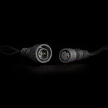 Гирлянда Нить с Контроллером 10м Белая 220В, 100 LED, Провод Черный ПВХ, IP20