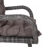 Кресло плетеное с подушками, цвет графит 4SIS Толедо YH-C1910W graphite