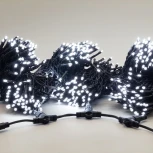 Комплект 3 белых нити по 20м, 600 LED, провод черный каучук 2,3мм, IP54 Laitcom ECO600-11-1W