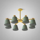 Потолочная люстра на штанге Natura A Green 6 ImperiumLoft Naturaag01 (177993-26) (220V)