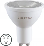Лампочка светодиодная полусфера белая колба GU10 6 Вт 600 lm 4000K Voltega Sofit GU10 Lens 7109