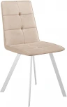Стул DikLine 280 B03 BEIGE, ножки белые