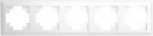 Рамка на 5 постов (белый) Stekker Катрин 39796