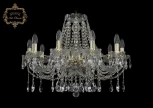Подвесная люстра Art Classic 11.12 11.12.10.240.Gd.Sp (220V, хрусталь, на цепи, подсвечник, свеча)