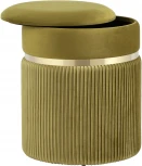 Пуф Миранда с ящиком велюр оливковый УТ000035333