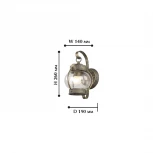 Настенный фонарь уличный Favourite Faro 1498-1W