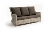 "Гляссе" диван трехместный из искусственного ротанга, цвет бежевый 4SIS арт.УТ-00006457