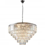 Подвесная люстра Divinare Nova 3001/02 LM-16 (220V, хрусталь, на цепи)
