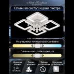 Потолочная люстра Natali Kovaltseva Cascade LED LAMPS 81157 (регулировка яркости, 220V, подвески, пульт управления)