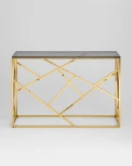 Консоль Stool Group АРТ ДЕКО 115*30 золото стекло smoke УТ000001966