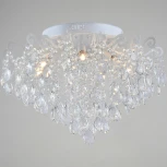 Потолочная люстра хрустальная Reluce 04033-0.3-07 WH+SILVER PN (220V)