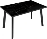 Стол DikLine HBS140 мрамор черный,опоры черные