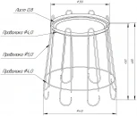 Столик журнальный SHT-CT6 золото/черный муар от фабрики Mebelik