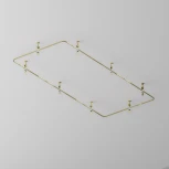 Радиусный коннектор для шинопровода Flarity латунь Maytoni Accessories For Tracks Flarity TRX154-RC80-BS (24V)