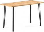 Стол деревянный Денвер Лофт 120 25 мм дуб вотан / черный матовый 506942 Woodville