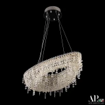 Подвесная люстра светодиодная APL LED Sicilia SH509.0.70.B.Gd.4000 (220V, хрусталь, на тросе)