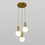 Подвесной светильник Eurosvet Bubble 50151/3 латунь (220V, на проводе, шарики)