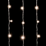 Гирлянда Занавес Облегченный 2 x 2 м Тепло-Белый 220В, 400 LED, Провод Прозрачный ПВХ, IP54