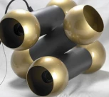 Подвесной светильник Lussole Loft Truman LSP-8146 (220V, на тросе, шарики, IP21)