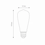 Лампочка светодиодная E27 6 Вт груша желтая Elektrostandard BLE2707
