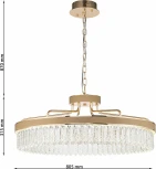 Подвесная люстра Favourite Visconte 4304-8P (LED, 220V, на цепи, круглые)