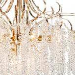 Подвесная люстра Escada Favero 2108/8P 8х40Вт E14, металл/хрусталь, золото/прозрачный (220V, на цепи)