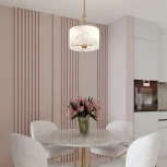 Потолочная люстра на штанге Eurosvet Brume 60174/3 латунь (220V, круглые)