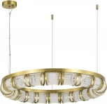 Подвесной светильник ST Luce Esme SL6011.303.01 Латунь/Прозрачный LED 1*50W (220V, на тросе, круглые)