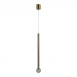 Подвесной светильник светодиодный Odeon Light Fiano 4374/3LA золото/хрустальн. стекло/металл IP20 LED 3W 400Лм 3000K 220V (на проводе, круглые)