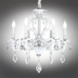 Подвесная люстра Omnilux Senis OML-74713-06 (220V, подвески, на цепи, подсвечник, свеча)