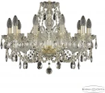 Подвесная люстра Bohemia 105 105/10/195 G (220V, подвески, на цепи, подсвечник, свеча)