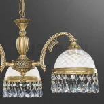 Подвесная люстра Reccagni Angelo 7000 L 7000/3 (220V, подвески, на цепи, узор в клетку)