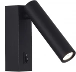 Спот ST Luce ST161.411.05 Черный/Черный LED 1*5W 3000K (220V, выключатель)